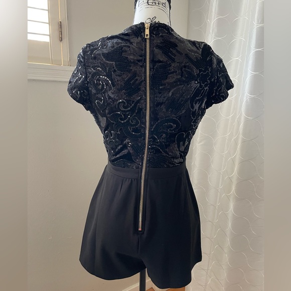 Sequins Black Romper - Picture 2 of 3